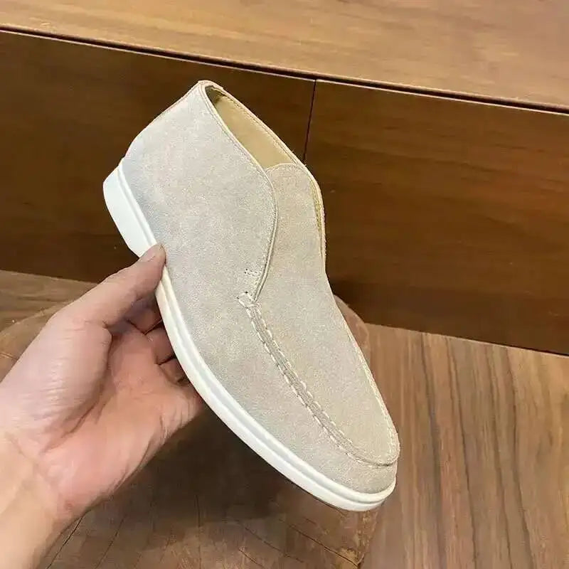 High Suede Loafers